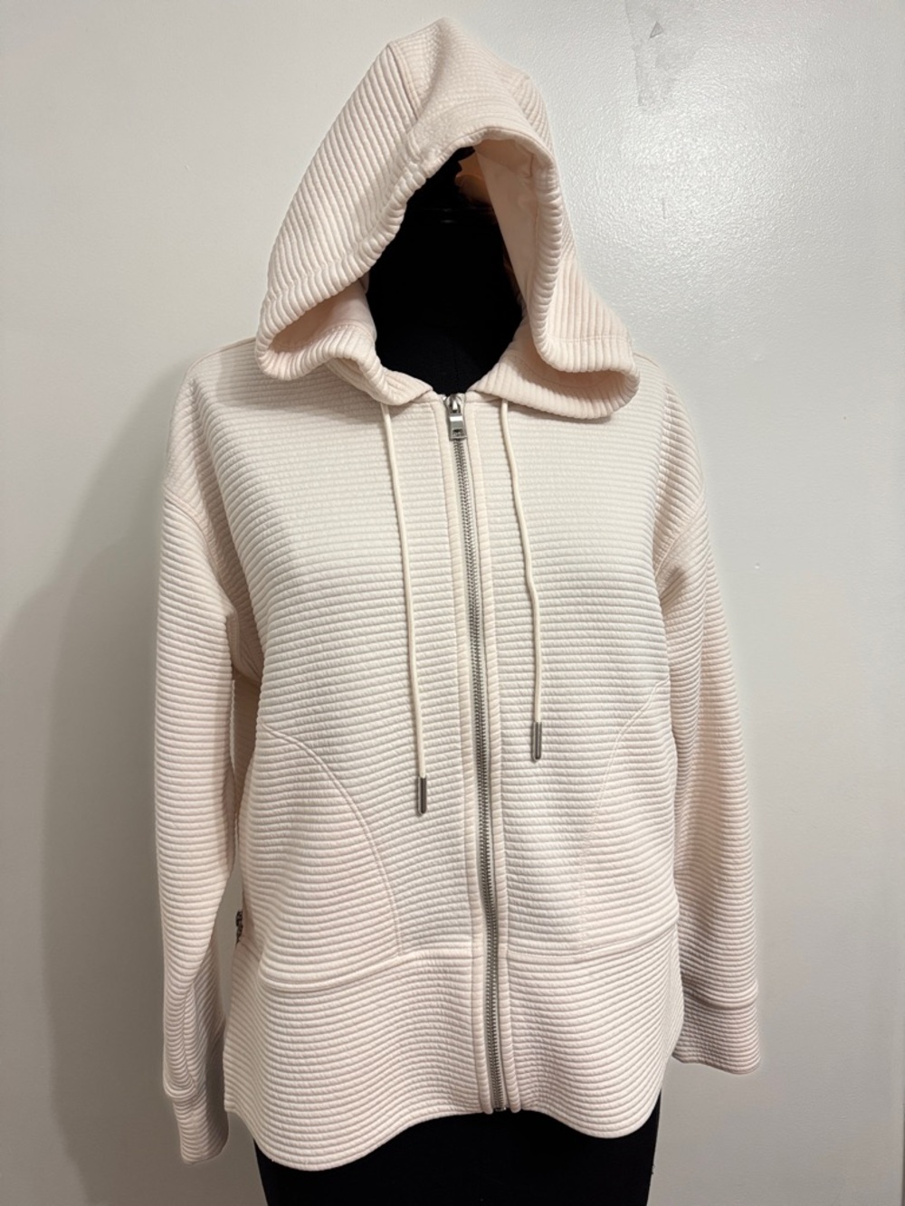 Y2K DKNY Sport Ribbed Zip Hoodie
